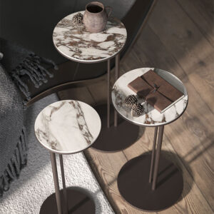 Sting XL Cattelan Italia – Table basse design haut de gamme avec plateau céramique Marmi et base acier, disponible chez D-Style Interior