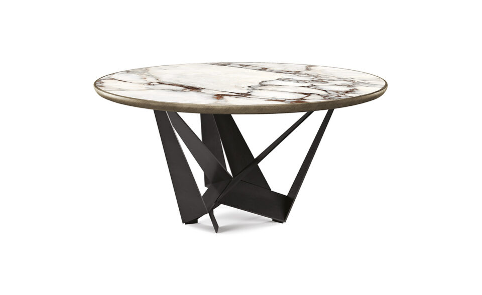 Table ronde Skorpio Keramik Premium Round en céramique par Cattelan Italia – Disponible chez D-Style Interior
