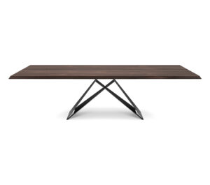 Premier Wood Drive table extensible en bois et acier laqué signée Cattelan Italia, alliant élégance naturelle, innovation et design contemporain. Disponible chez D-Style Interior.
