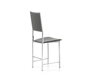 Alessia tabouret design de Cattelan Italia : design minimaliste, structure en acier laqué et assise en cuir véritable, alliance d’élégance et de confort italien. Disponible chez D-Style Interior.