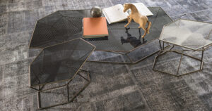 Rebus – Table basse design en verre sérigraphié Arketipo