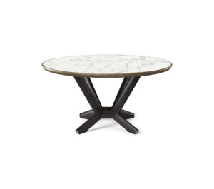 Planer Keramik Premium Round table ronde en céramique et acier brossé, alliance parfaite entre design italien. Disponible chez D-Style Interior.