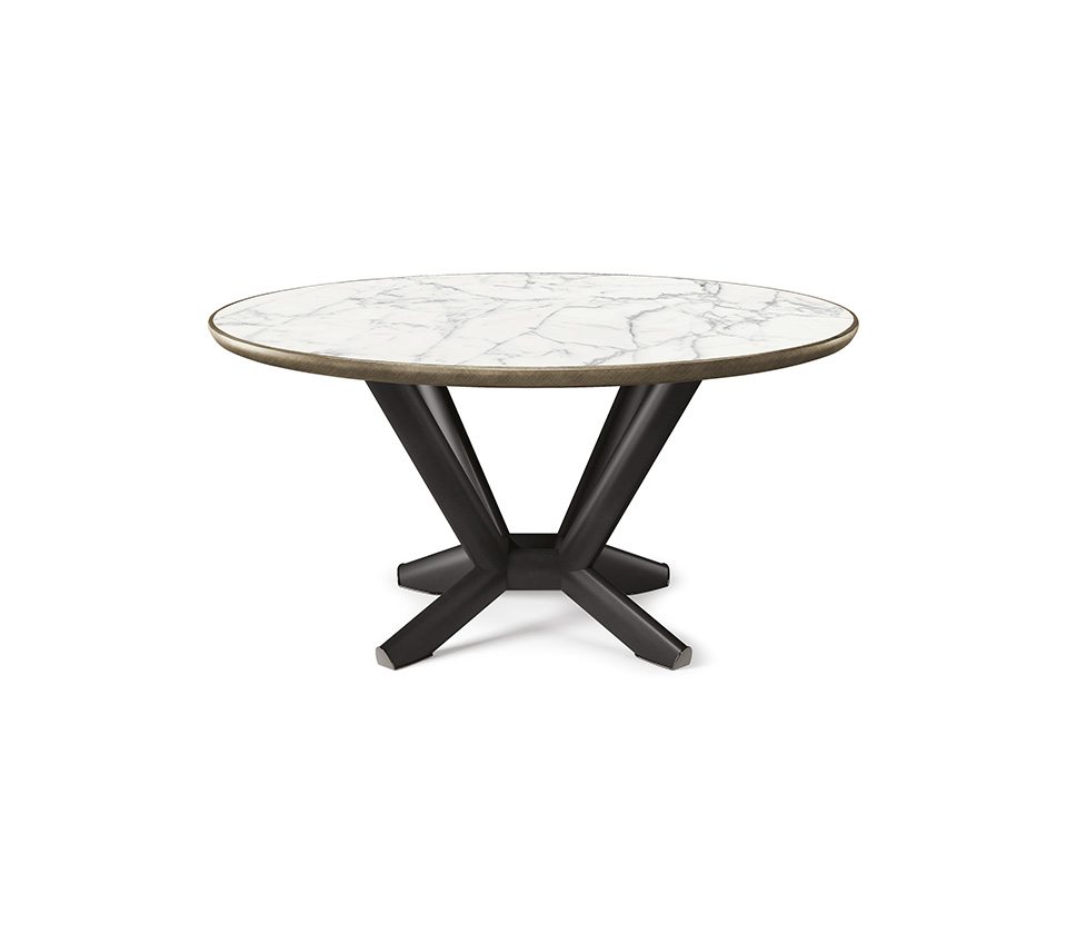Planer Keramik Premium Round table ronde en céramique et acier brossé, alliance parfaite entre design italien. Disponible chez D-Style Interior.