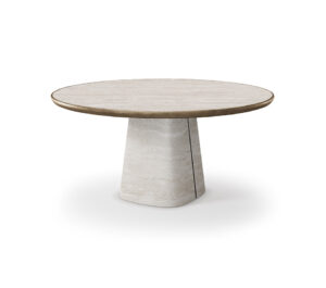 Rado Keramik Premium Round de Cattelan Italia, table ronde en céramique raffinée, allie innovation, artisanat italien et esthétique sculpturale. Disponible chez D-Style Interior.