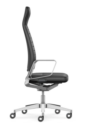Chaise de bureau haut de gamme VINTAGEis5 32V2 par Interstuhl avec dossier haut et têtière intégrée disponible chez D-Style Interior