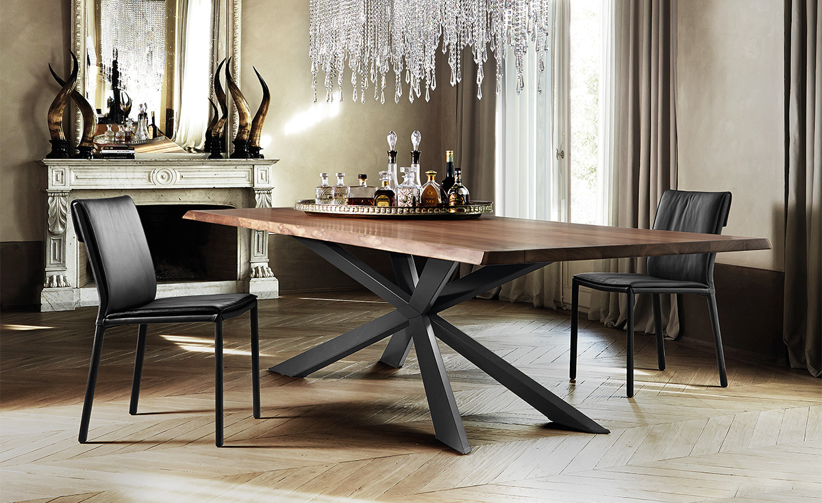 Spyder Wood table design haut de gamme par Cattelan Italia. Élégante et sculpturale, elle apporte chaleur et sophistication à votre intérieur. Disponible chez D-Style Interior.