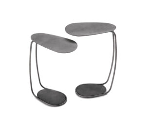 Table basse design haut de gamme Yago Cattelan Italia, aux courbes douces et finitions métalliques, disponible chez D-Style Interior.