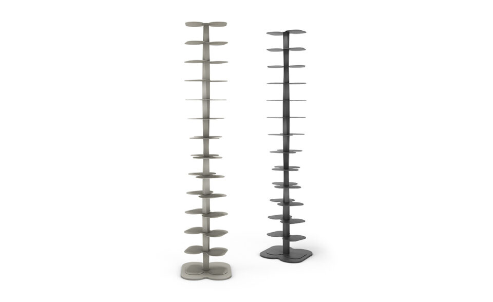 Bibliothèque design haut de gamme DNA Cattelan Italia, bibliothèque spirale autoportante avec 13 étagères, disponible chez D-Style Interior.