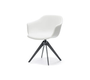 Indy Fauteuil design en polyuréthane souple, élégant et polyvalent, idéal pour les espaces de travail modernes, signé Cattelan Italia et disponible chez D-Style Interior.