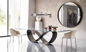 Butterfly – Table design contemporain Cattelan Italia disponible chez D-Style Interior