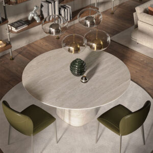Rado Keramik Round par Cattelan Italia, table ronde en céramique aux lignes sculpturales, marie innovation et élégance italienne. Une pièce d’exception disponible chez D-Style Interior.