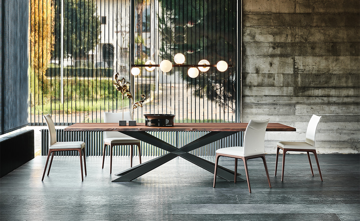 Spyder Wood table design haut de gamme par Cattelan Italia. Élégante et sculpturale, elle apporte chaleur et sophistication à votre intérieur. Disponible chez D-Style Interior.