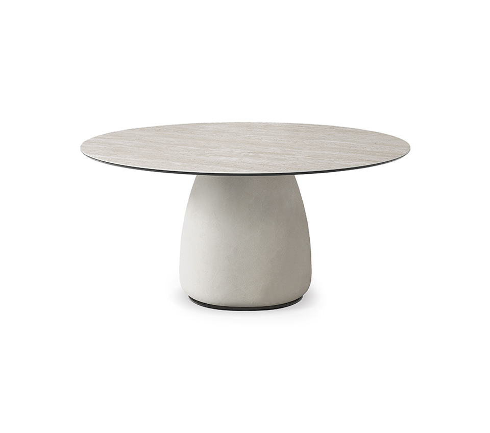 Table à manger ronde design Botero Keramik Round par Cattelan Italia, plateau céramique rond, disponible chez D-Style Interior