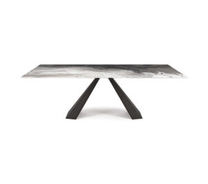 ELIOT Crystalart – Table en verre décoratif Cattelan Italia