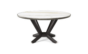 Planer Keramik Premium Round table ronde en céramique et acier brossé, alliance parfaite entre design italien. Disponible chez D-Style Interior.