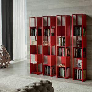 Bibliothèque design haut de gamme Joker Cattelan Italia par Giorgio Cattelan, structure modulable en cage, disponible chez D-Style Interior.