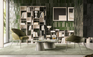 Bibliothèque design haut de gamme Latitude Cattelan Italia, bibliothèque modulable métallique avec module 70x26x100 cm, disponible chez D-Style Interior.