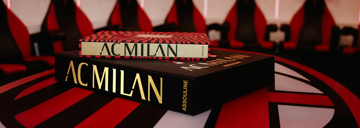 Livre design haut de gamme AC Milan (Ultimate) par Assouline, édition collector en cuir, disponible chez D-Style Interior.