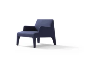 Frida fauteuil d’Amura Lab allie élégance intemporelle et confort enveloppant, sublimé par des coutures artisanales raffinées. Disponible chez D-Style Interior.