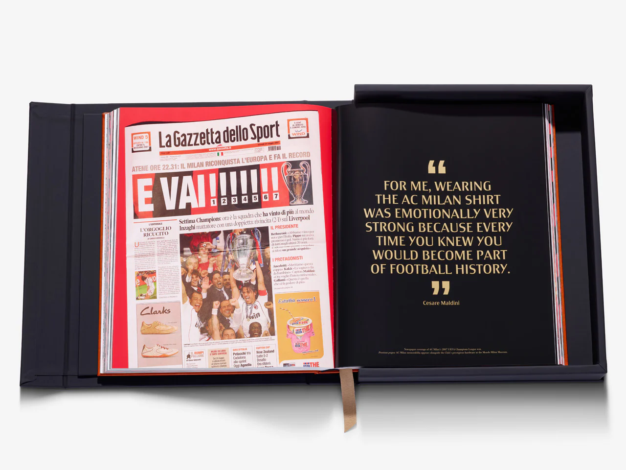 Livre design haut de gamme AC Milan (Ultimate) par Assouline, édition collector en cuir, disponible chez D-Style Interior.