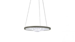ACQUA SOSPENSIONE en verre de Murano transparent et métal bronze avec éclairage LED intégré, design Reflex Angelo, disponible chez D-Style Interior