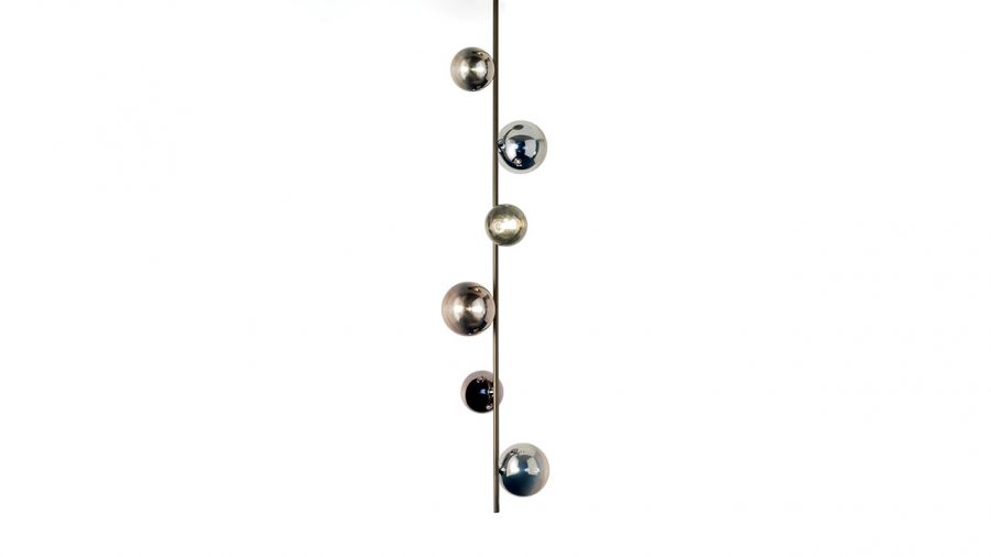Luminaire suspendu BULLES XL SOSPENSIONE en verre borosilicaté et structure bronze par Reflex Angelo disponible chez D-Style Interior