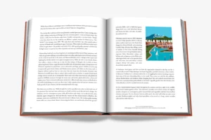 Livre design haut de gamme Cala Di Volpe par Assouline, édition Hospitality en couverture soie, disponible chez D-Style Interior.
