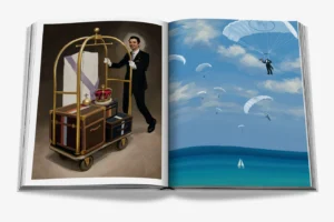 Livre design haut de gamme Four Seasons par Assouline, édition Classics avec illustrations originales, disponible chez D-Style Interior.