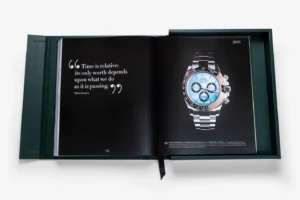 Livre design haut de gamme Rolex: The Impossible Collection par Assouline, édition Ultimate sous écrin cuir, disponible chez D-Style Interior.