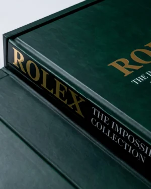 Livre design haut de gamme Rolex: The Impossible Collection par Assouline, édition Ultimate sous écrin cuir, disponible chez D-Style Interior.