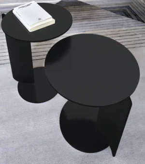 Table basse design haut de gamme Joystick Arketipo par Mauro Lipparini, structure métallique minimaliste, disponible chez D-Style Interior.