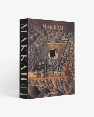 Livre design haut de gamme Makkah: The Holy City of Islam par Assouline, édition Ultimate sous écrin soie, disponible chez D-Style Interior.