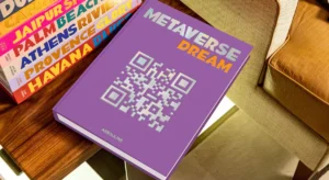 Livre design haut de gamme Metaverse Dream par Assouline, édition Classics en couverture soie métallique, disponible chez D-Style Interior.