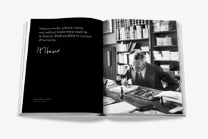 Livre design haut de gamme Montblanc: Inspire Writing par Assouline, édition Legends sous étui luxueux, disponible chez D-Style Interior.