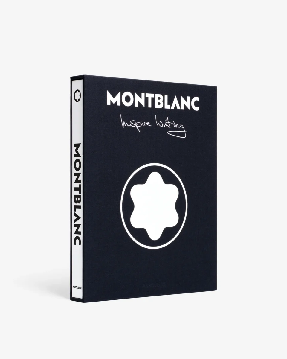 Livre design haut de gamme Montblanc: Inspire Writing par Assouline, édition Legends sous étui luxueux, disponible chez D-Style Interior.