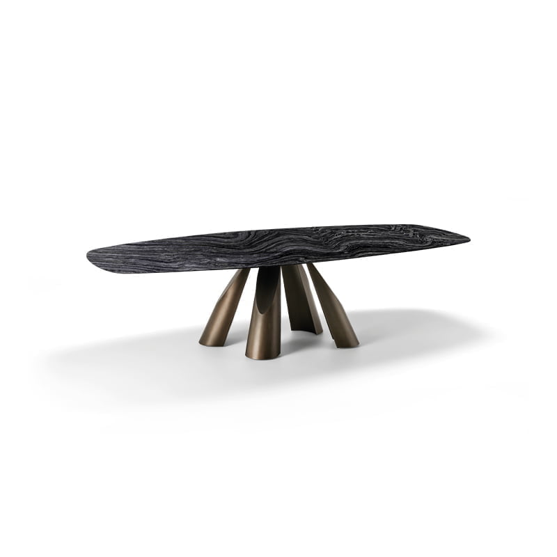 Table à manger design haut de gamme Prince par Arketipo, design sculptural de Giuseppe Viganò, disponible chez D-Style Interior
