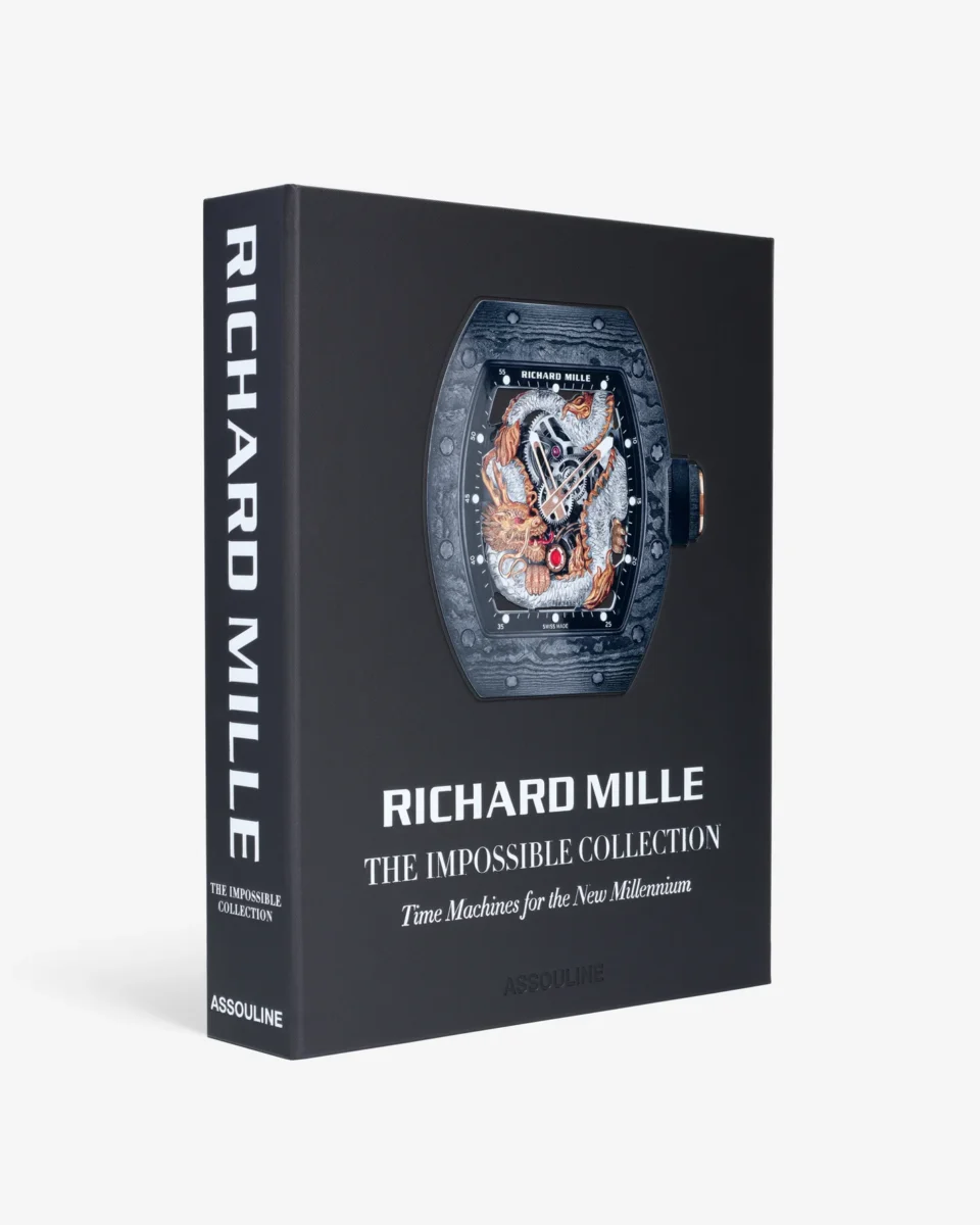 Livre design haut de gamme Richard Mille: The Impossible Collection par Assouline, édition ultime sous écrin, disponible chez D-Style Interior.