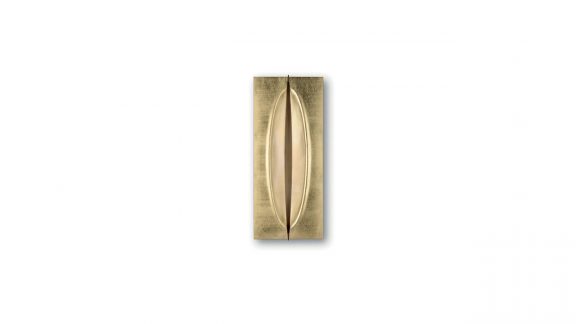 Applique murale TERRA APPLIQUE en verre extra-clair finition feuille d’or avec structure en laiton et LED intégrée par Reflex Angelo, disponible chez D-Style Interior