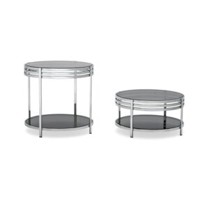 Ula – Table basse design en verre fumé Arketipo