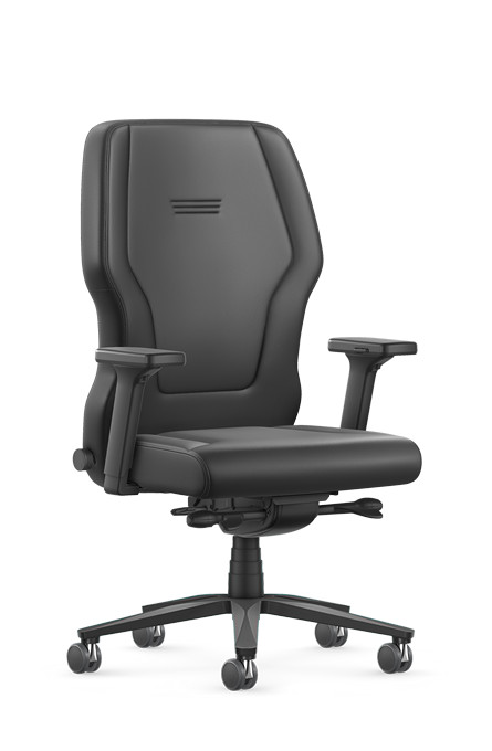 XXLis5 XL112, chaise de bureau haut de gamme pour gabarits jusqu’à 200 kg, alliant robustesse, confort et design ergonomique. Disponible chez D-Style Interior.