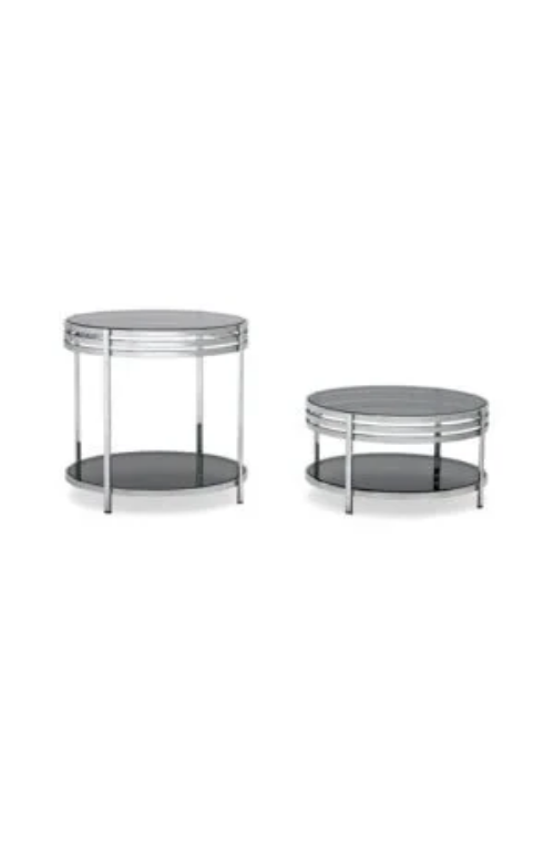 Table basse Ula Arketipo : design en verre fumé et élégance