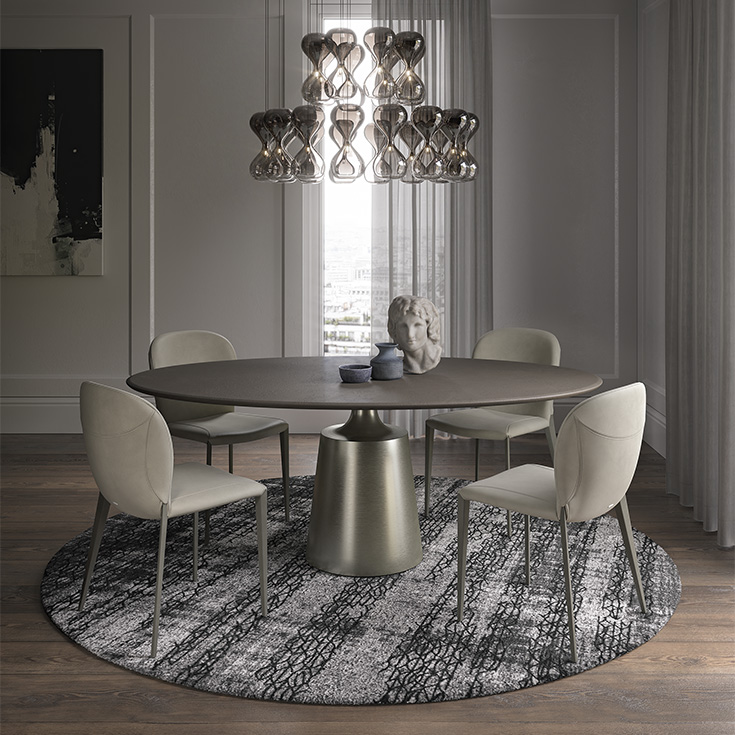 Yoda Argile table de Cattelan Italia, une pièce design en argile spatulée à la main, alliant durabilité, élégance et savoir-faire italien. Disponible chez D-Style Interior.