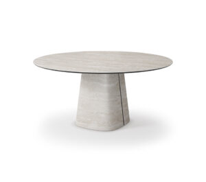 Rado Keramik Round par Cattelan Italia, table ronde en céramique aux lignes sculpturales, marie innovation et élégance italienne. Une pièce d’exception disponible chez D-Style Interior.