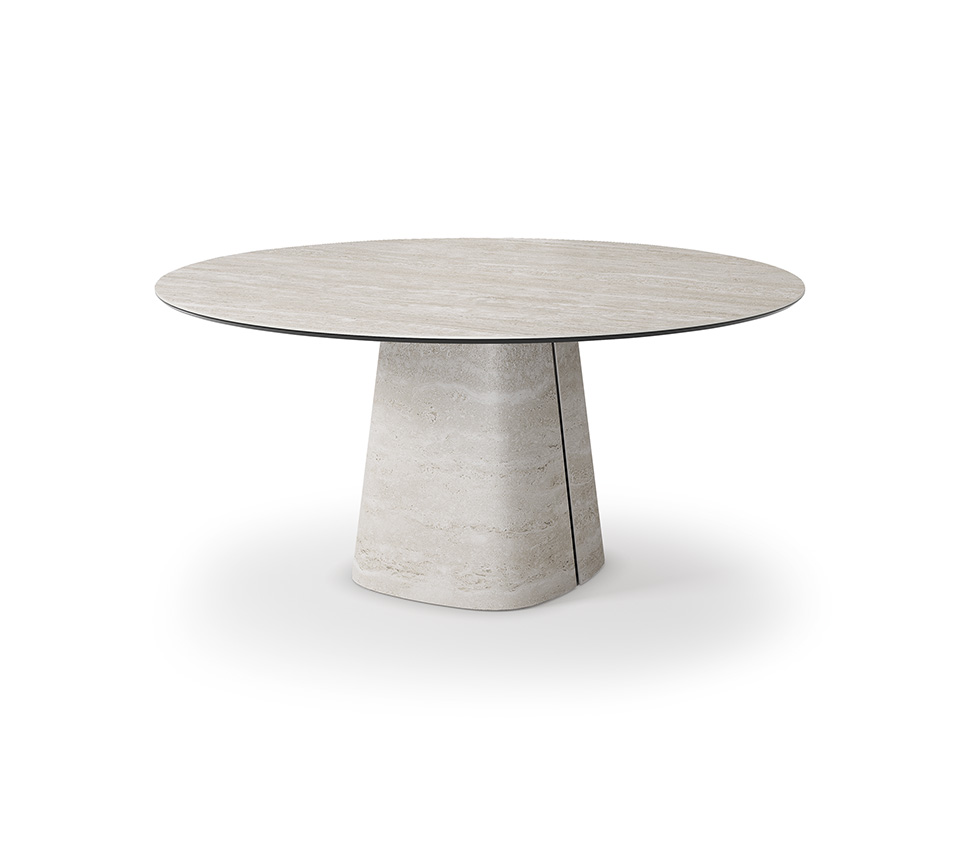 Rado Keramik Round par Cattelan Italia, table ronde en céramique aux lignes sculpturales, marie innovation et élégance italienne. Une pièce d’exception disponible chez D-Style Interior.