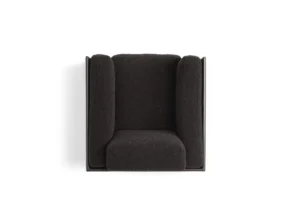 Giorgio fauteuil d’Amura Lab marie structure moderne et confort absolu dans une élégance italienne intemporelle. Disponible chez D-Style Interior.