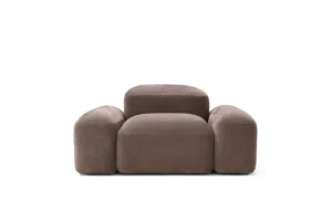 Lapis fauteuil d’Amura Lab allie formes organiques, confort absolu et design italien raffiné. Disponible chez D-Style Interior.