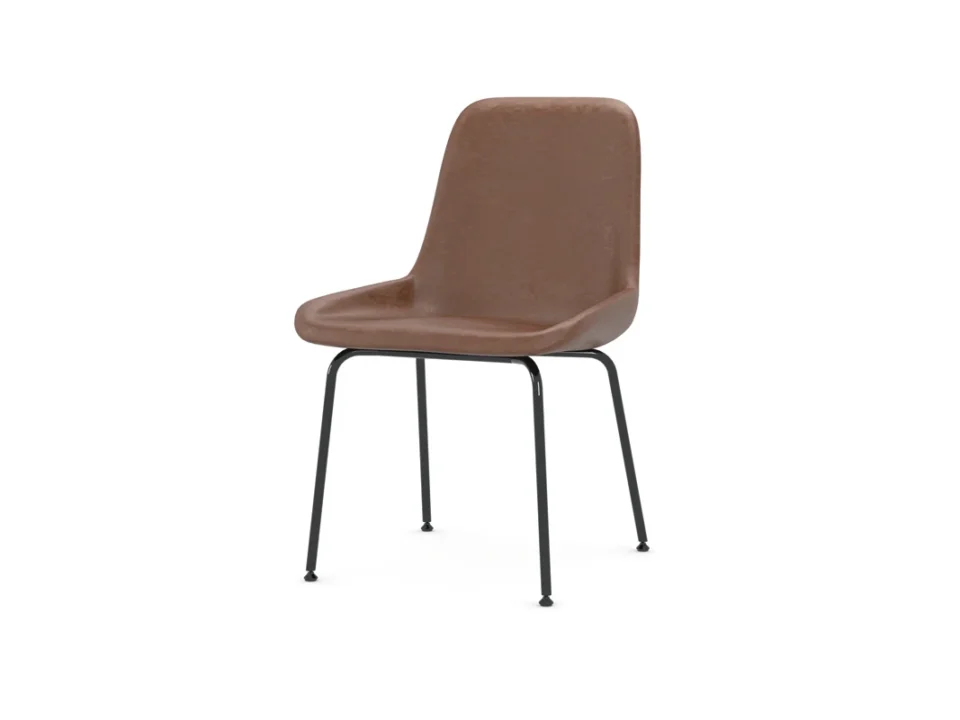 Chaise Panis sans accoudoirs en tissu design inspirée du pain d’Altamura, création Amura Lab, disponible chez D-Style Interior