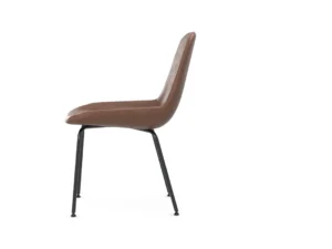 Chaise Panis sans accoudoirs en tissu design inspirée du pain d’Altamura, création Amura Lab, disponible chez D-Style Interior