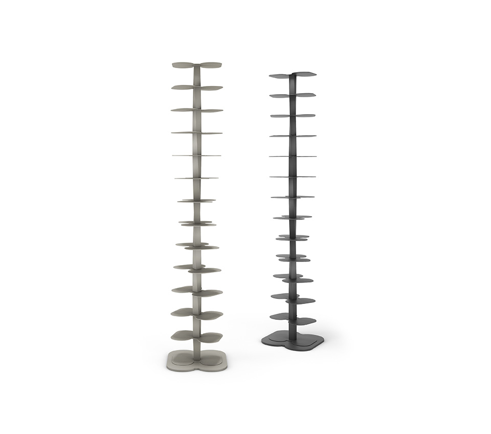 Bibliothèque design haut de gamme DNA Cattelan Italia, bibliothèque spirale autoportante avec 13 étagères, disponible chez D-Style Interior.