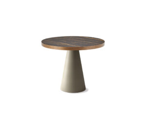 Saturno Keramik Bistrot table de Cattelan Italia incarne la pureté du design italien avec sa base conique et son plateau en céramique Marmi raffiné. Disponible chez D-Style Interior.